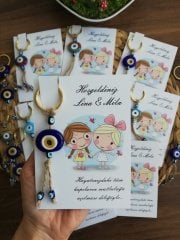 Nazar Boncuklu Anahtarlık (20 Adet) N102