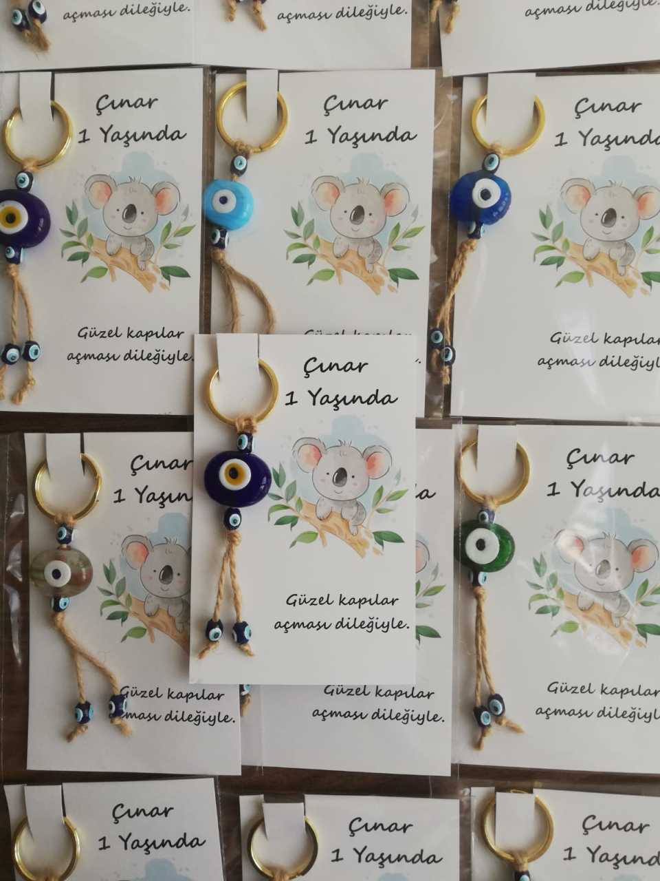 Nazar Boncuklu Anahtarlık (20 Adet) N105