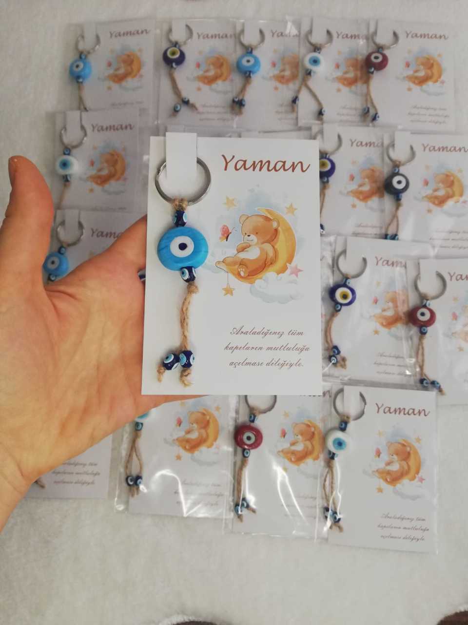 Nazar Boncuklu Anahtarlık (20 Adet) N114